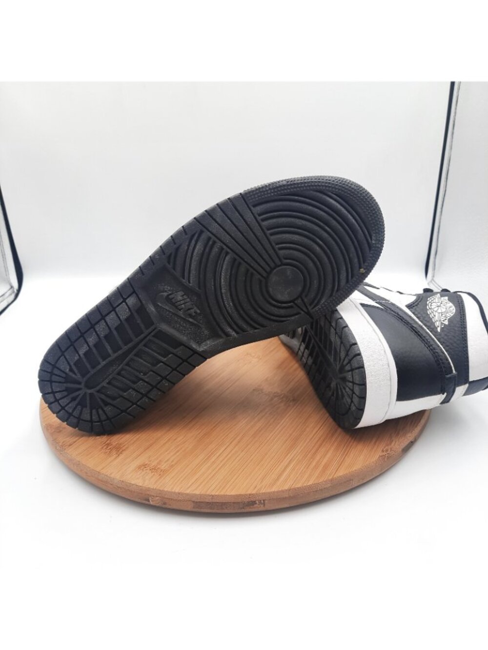 Nike Air Jordan 1 Mid SE Split Homage Womens Size 9 Shoes Black White Sneakers - Picture 7 of 10